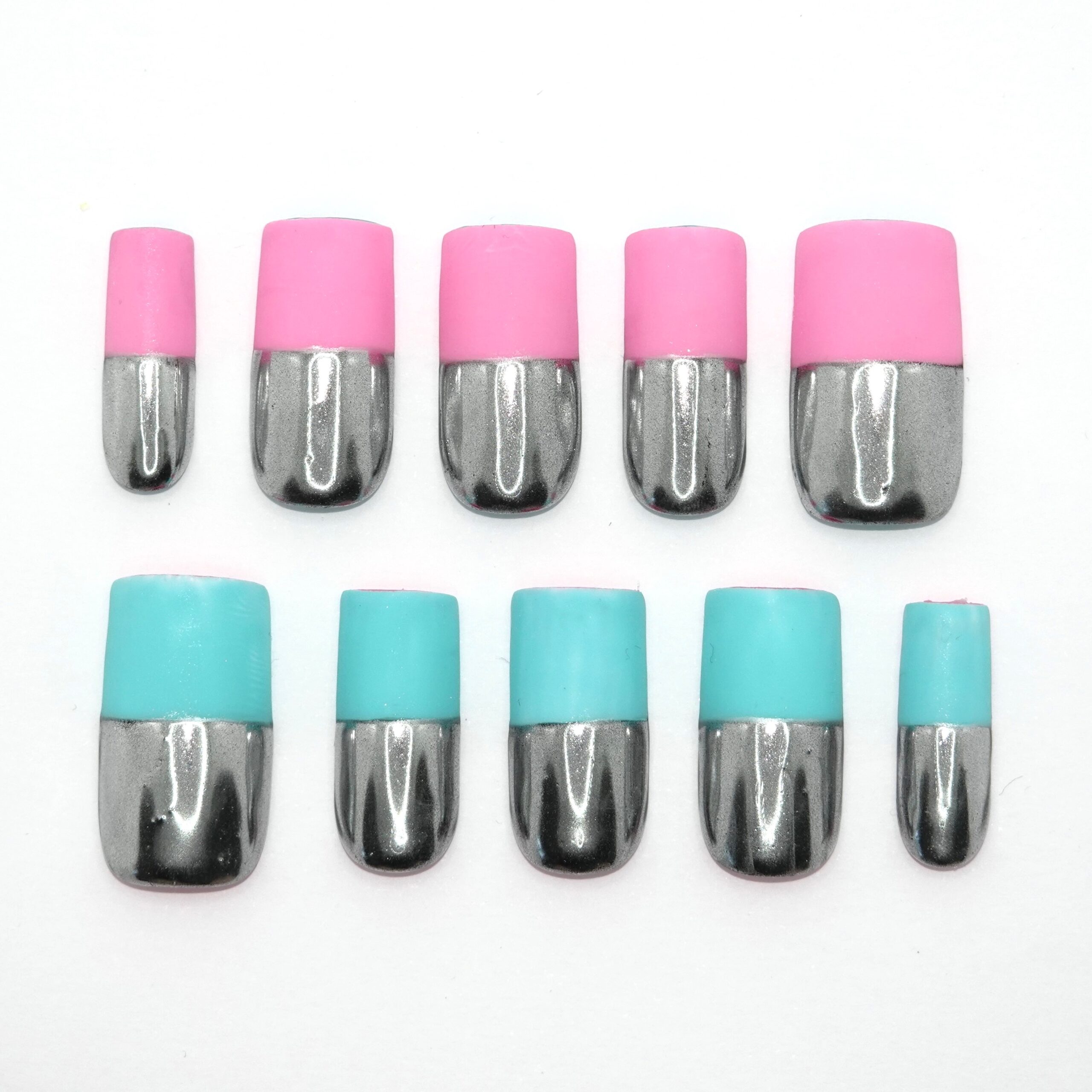 Reversible Chrome Pink & Teal