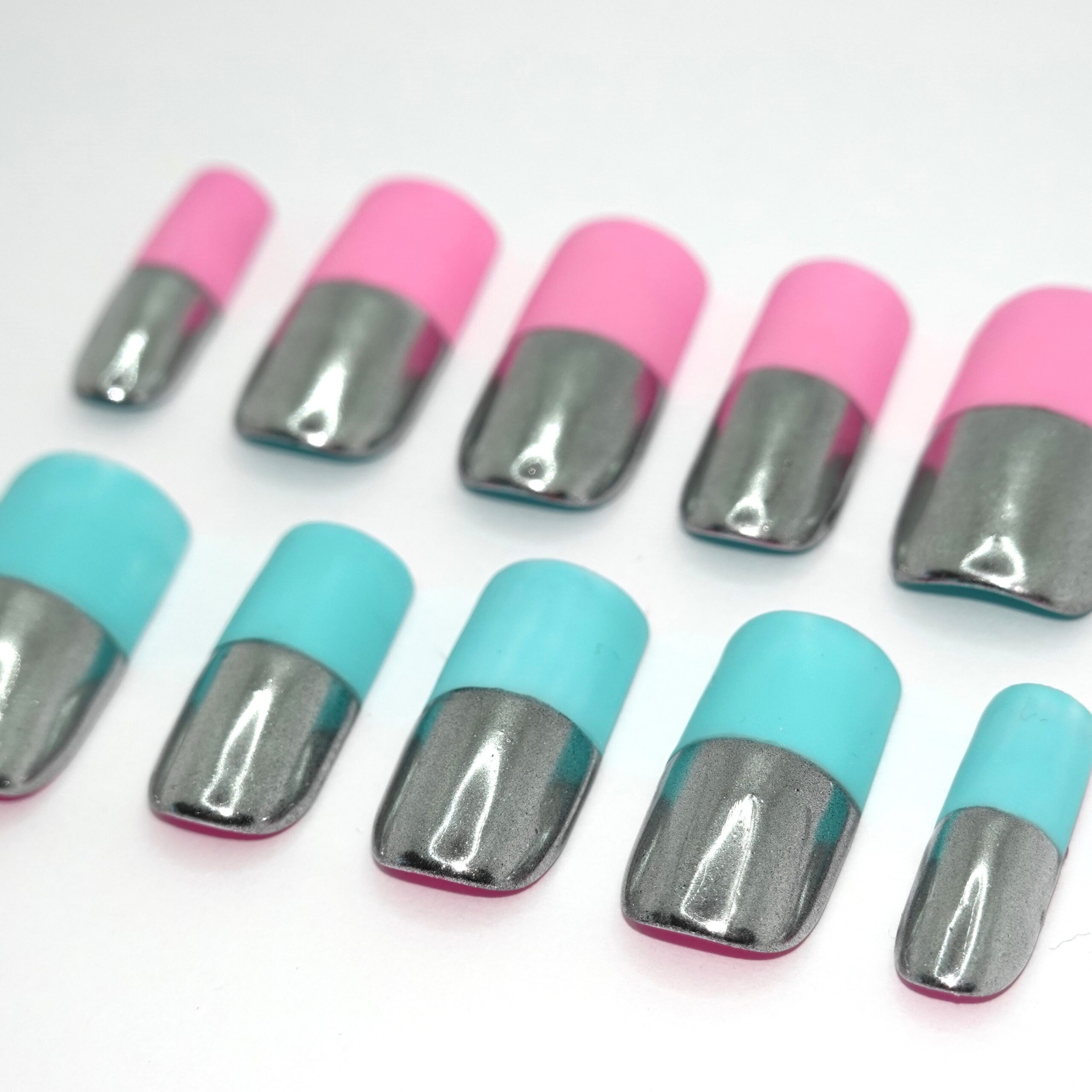 Reversible Chrome Pink & Teal - Image 3