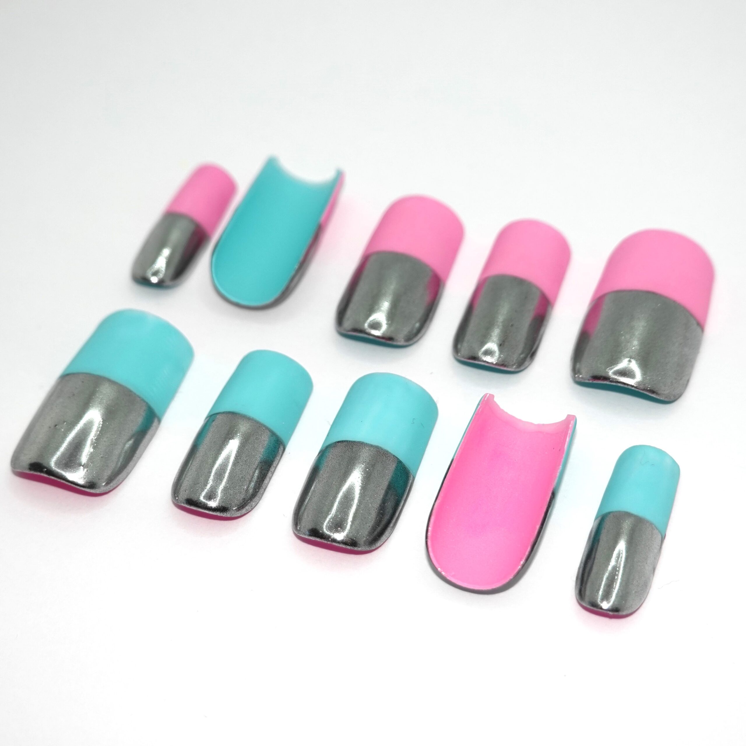 Reversible Chrome Pink & Teal - Image 2