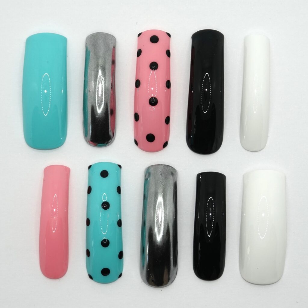 Pastel & Chrome Polka Dot